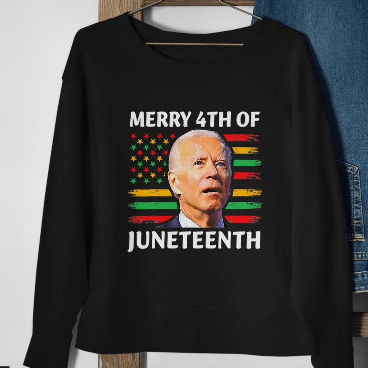 Funny Joe Biden Merry 4Th Of July Sweatshirt Gifts for Old Women
