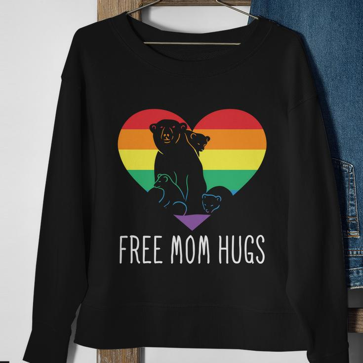 Funny Lgbt Free Mom Hugs Pride Month Sweatshirt Gifts for Old Women