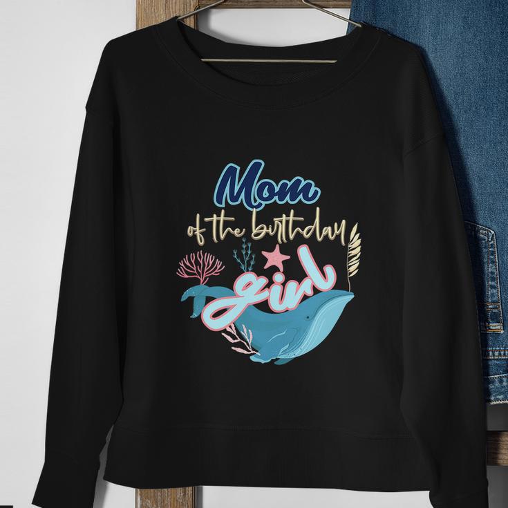 Funny Mom Of The Birthday Girl Under The Sea Sweatshirt Gifts for Old Women