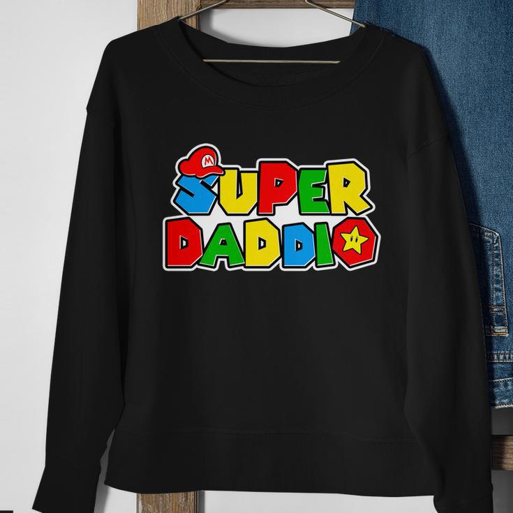 Funny Super Daddio Fathers Day Gamer Tshirt Sweatshirt Gifts for Old Women