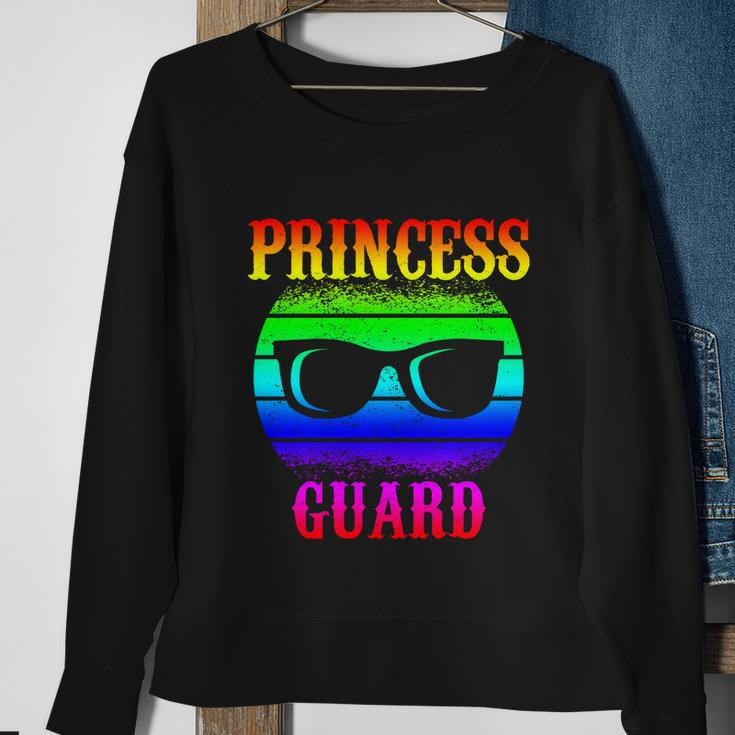 Funny Tee For Fathers Day Princess Guard Of Daughters Gift Sweatshirt Gifts for Old Women