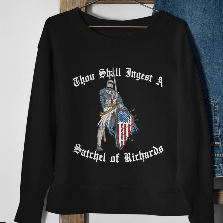 Funny Thou Shall Ingest A Satchel Of Richards Eat A Bag Of Dicks Gift Tshirt Sweatshirt Gifts for Old Women