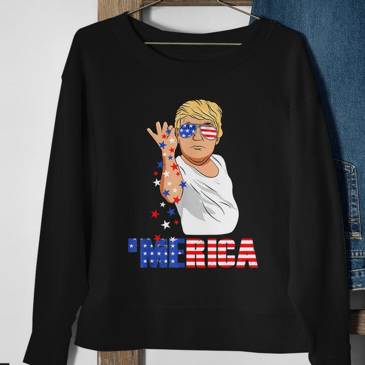 Funny Trump Salt Merica Freedom 4Th Of July Tshirt Gifts Sweatshirt Gifts for Old Women