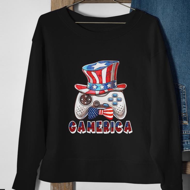 Gamerica 4Th Of July Usa Flag Sweatshirt Gifts for Old Women