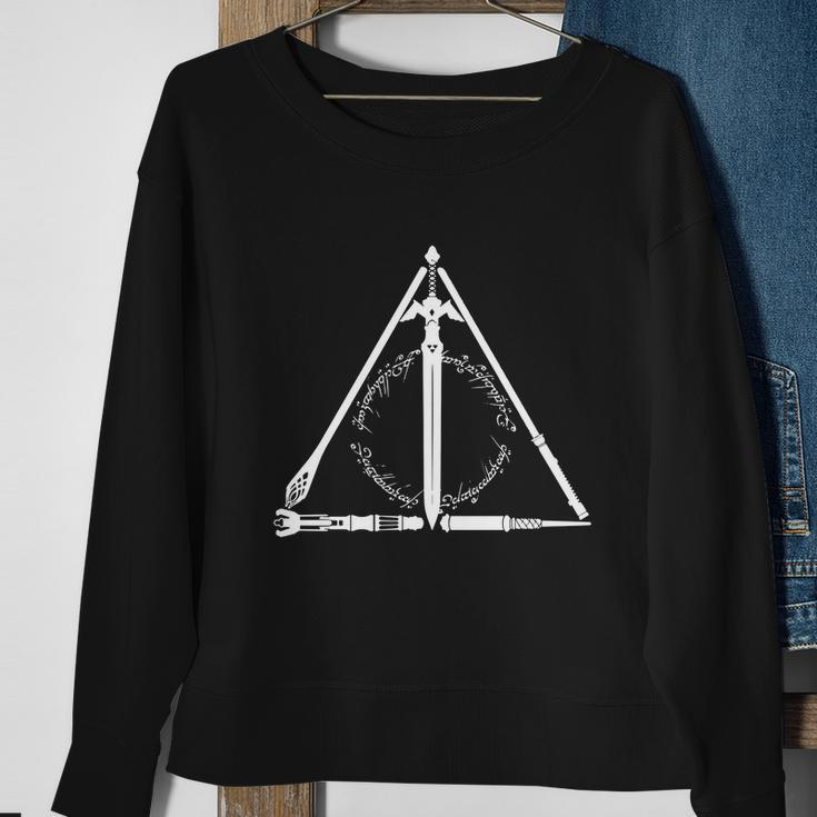 Geeky Hallows Tshirt Sweatshirt Gifts for Old Women