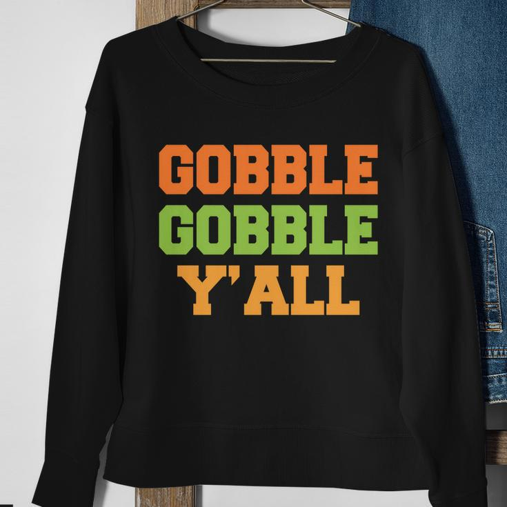 Gobble Gobble Yall Thanksgiving Sweatshirt Gifts for Old Women