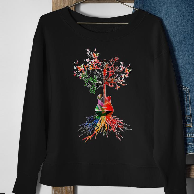 Guitar Roots Tree Of Life Tshirt Sweatshirt Gifts for Old Women
