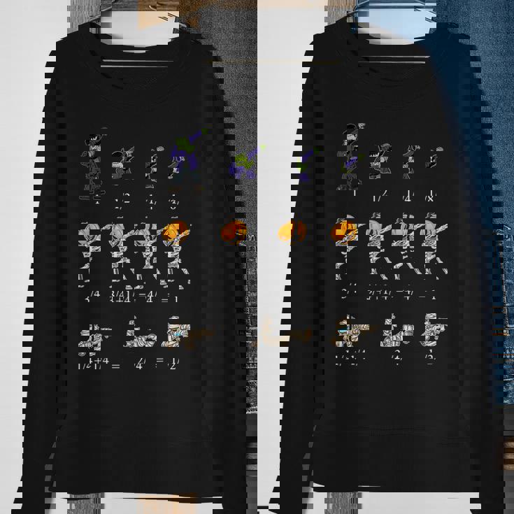 Halloween Math Teacher Equation Skeleton Dance Zombie Woman Men Women Sweatshirt Graphic Print Unisex Gifts for Old Women