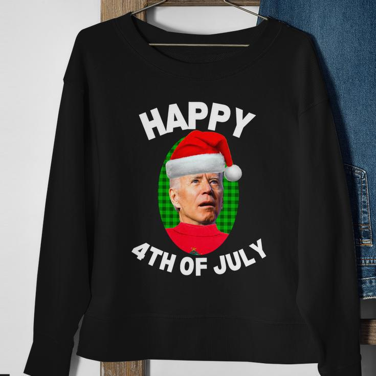 Happy 4Th Of July Funny Christmas Xmas Joe Biden President Gift Sweatshirt Gifts for Old Women