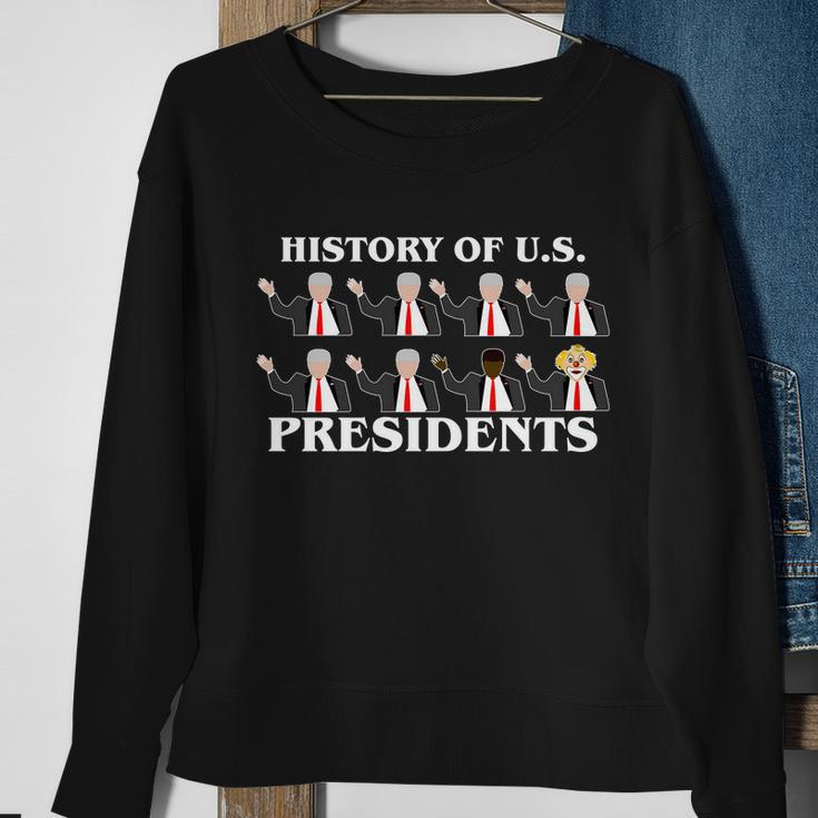 History Of US Presidents Anti Trump Clown Sweatshirt Gifts for Old Women