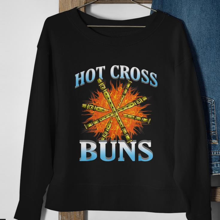 Hot Cross Buns Funny Trendy Hot Cross Buns Graphic Design Printed Casual Daily Basic V3 Sweatshirt Gifts for Old Women