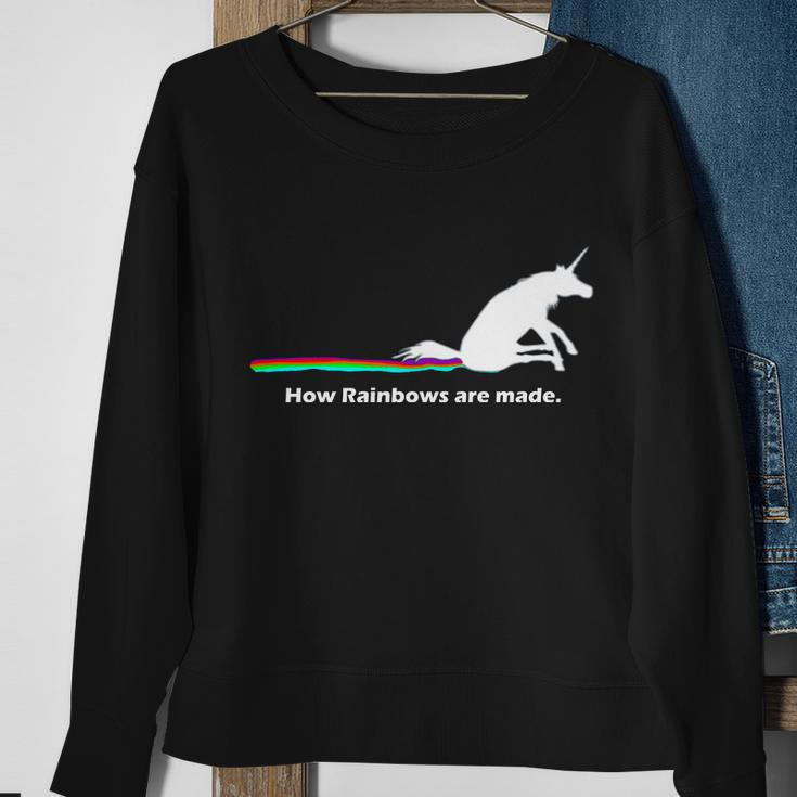 How Rainbows Are Made Unicorn Tshirt Sweatshirt Gifts for Old Women