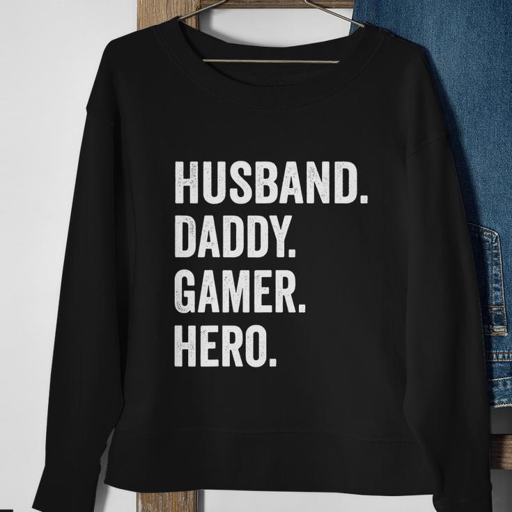 Husband Dad Father Gamer Funny Gaming Sweatshirt Gifts for Old Women