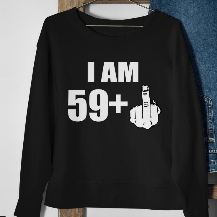 I Am 60 Middle Finger 60Th Birthday Gift Sweatshirt Gifts for Old Women