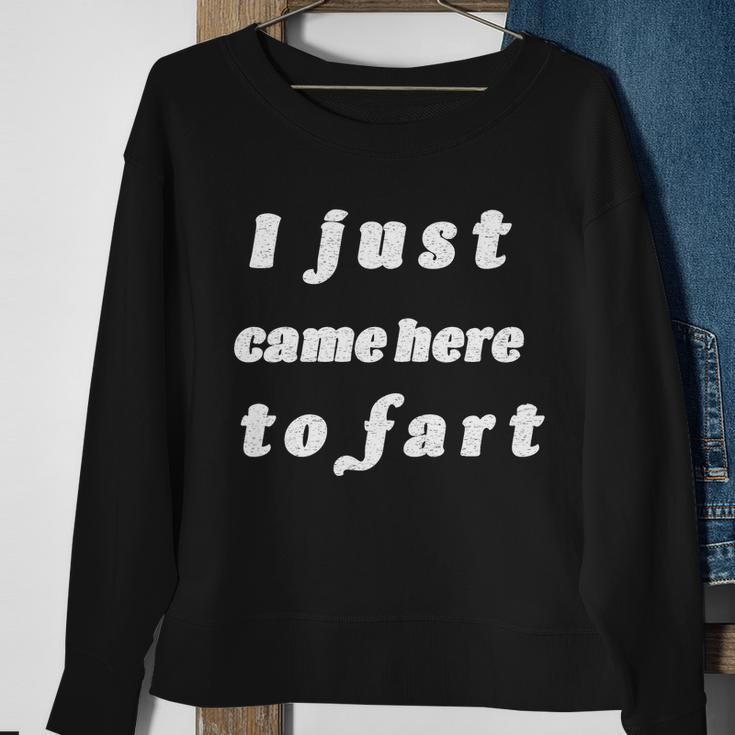 I Just Came Here To Fart Tshirt Sweatshirt Gifts for Old Women