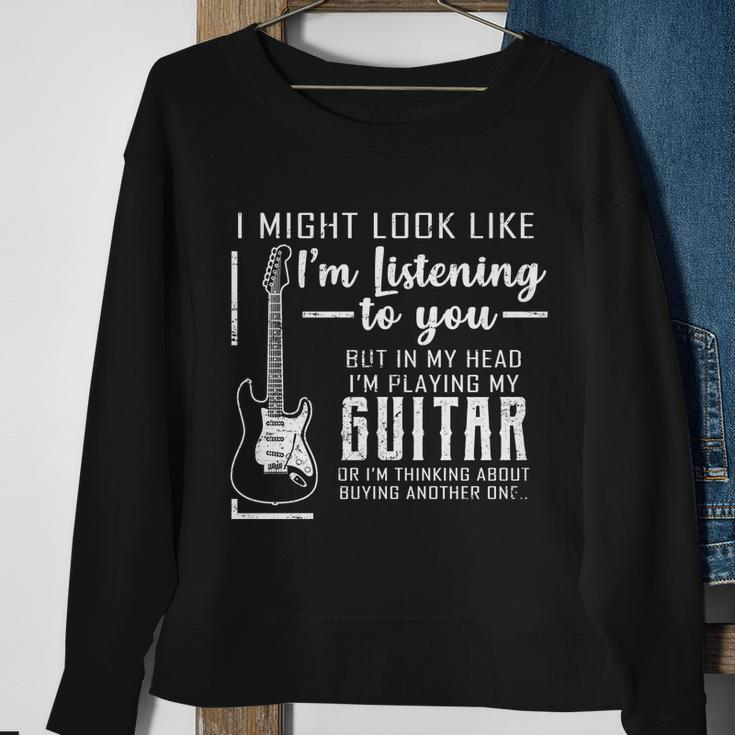 I Might Look Like Im Listening To You Music Guitar Tshirt Sweatshirt Gifts for Old Women