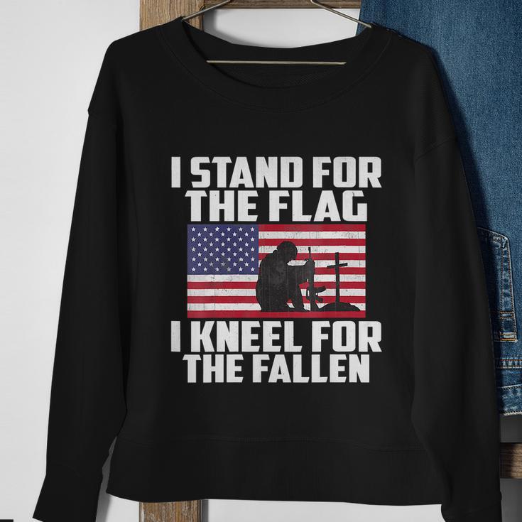 I Stand For The Flag Kneel For The Fallen Memorial Day Gift Sweatshirt Gifts for Old Women