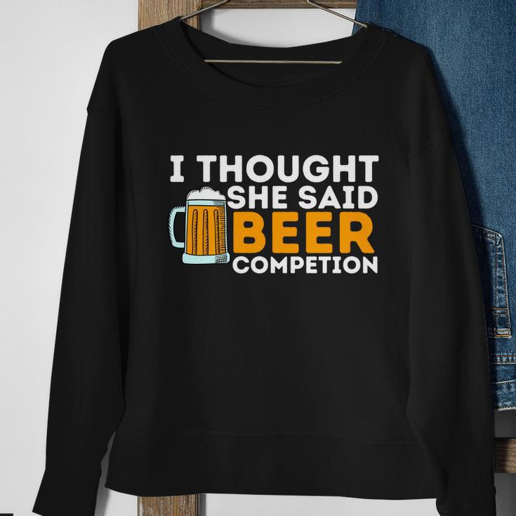 I Thought She Said Meaningful Gift Funny Cheerleader Dad Cheer Competition Gift Sweatshirt Gifts for Old Women