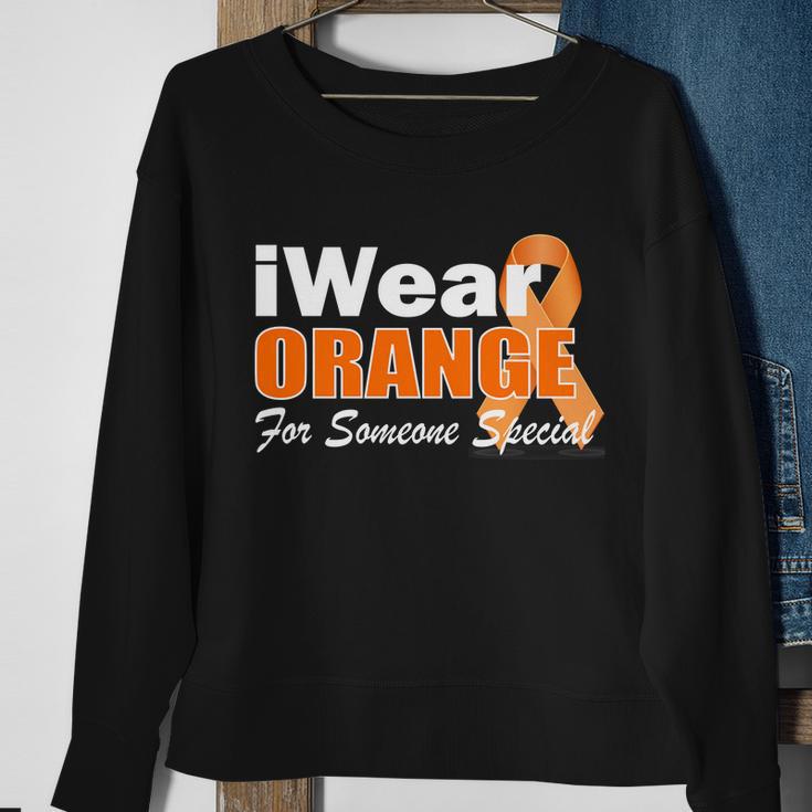 I Wear Orange For Someone I Love Leukemia Tshirt Sweatshirt Gifts for Old Women