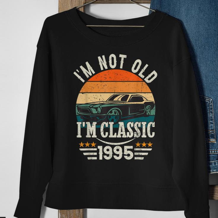 Im Classic Car 27Th Birthday Gift 27 Years Old Born In 1995 Men Women Sweatshirt Graphic Print Unisex Gifts for Old Women