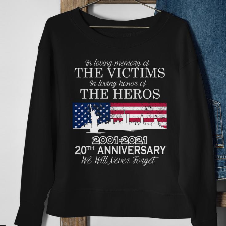 In Loving Memory Of The Victims Heroes 911 20Th Anniversary Tshirt Sweatshirt Gifts for Old Women