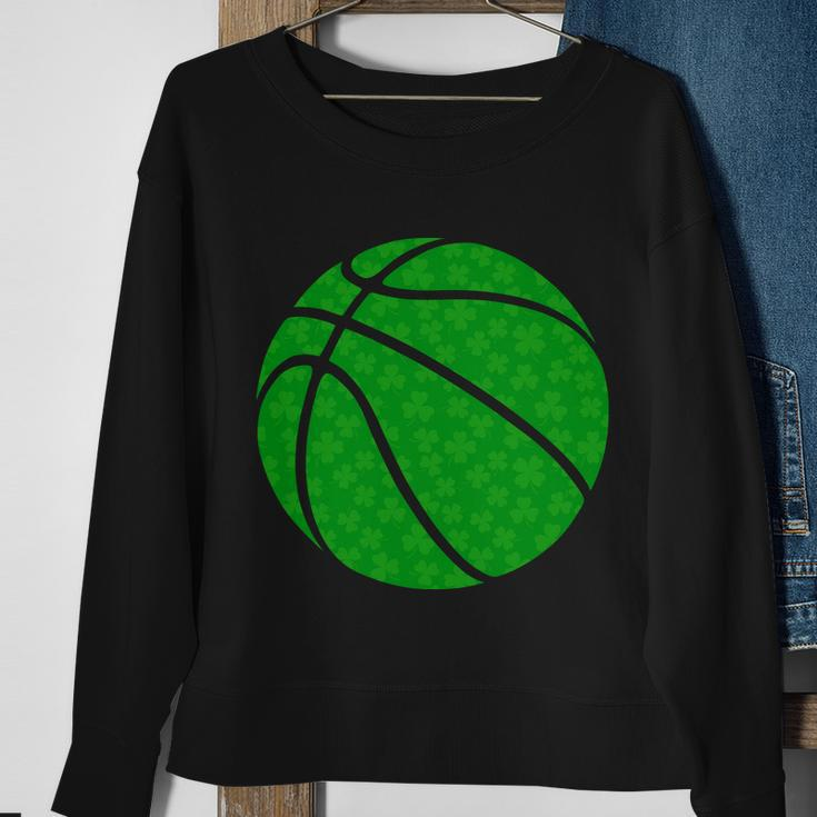 Irish Basketball Shamrock Clover Tshirt Sweatshirt Gifts for Old Women