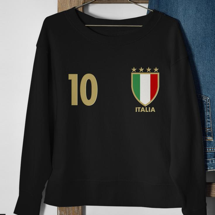 Italy Italia No 10 Futbol Soccer Jersey Sweatshirt Gifts for Old Women