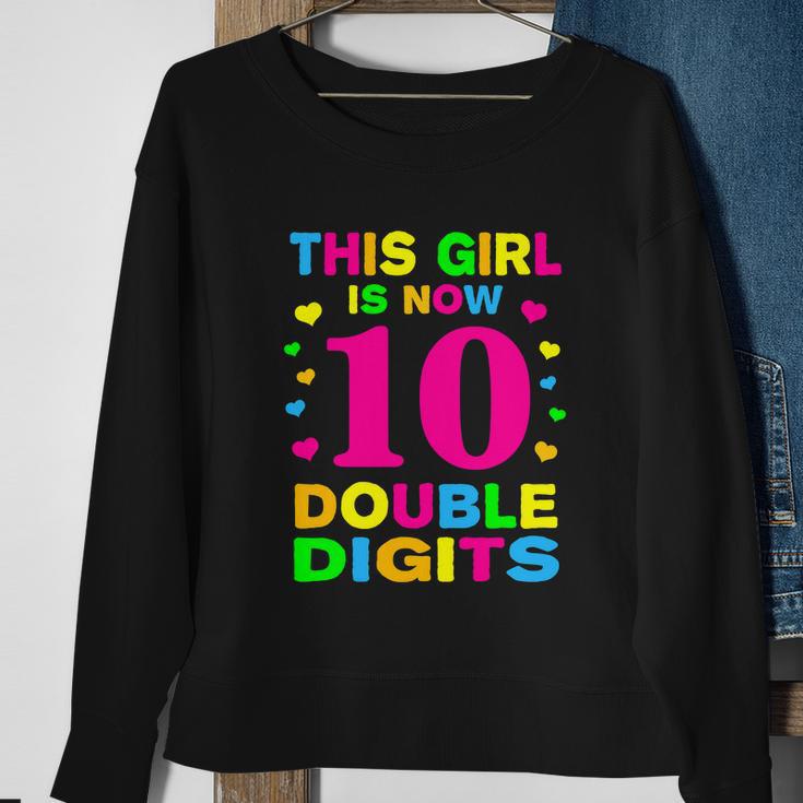 Its My 10Th Birthday Funny This Girl Is Now 10 Years Old Sweatshirt Gifts for Old Women