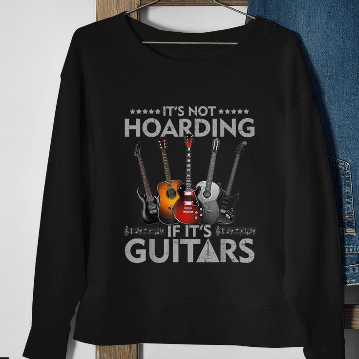 Its Not Hoarding If Its Guitars Vintage Sweatshirt Gifts for Old Women