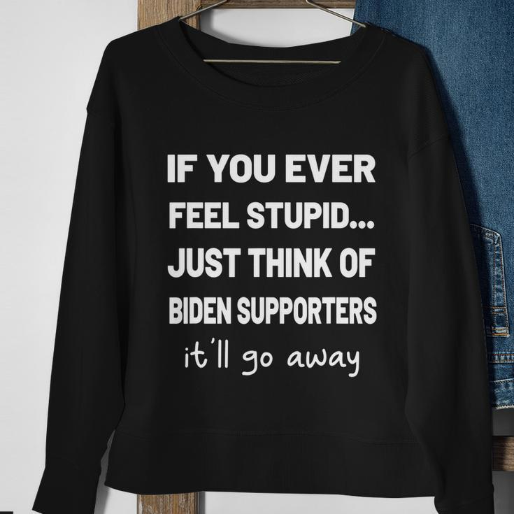 Joe Biden Funny Humor Trump 2024 Political Funny Biden Sweatshirt Gifts for Old Women