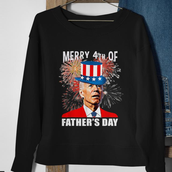 Joe Biden Merry 4Th Of Fathers Day Funny 4Th Of July Cool Gift Sweatshirt Gifts for Old Women