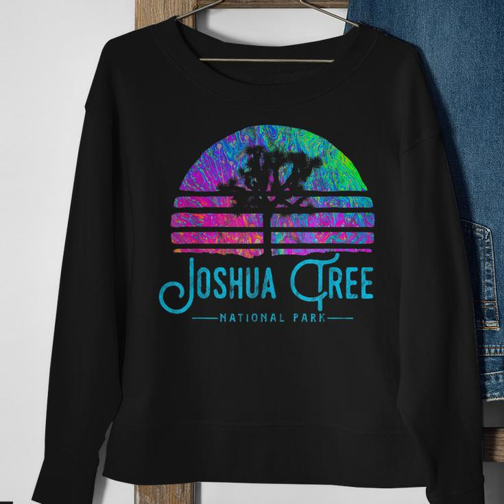 Joshua Tree National Park Psychedelic Festival Vibe Graphic Sweatshirt Gifts for Old Women
