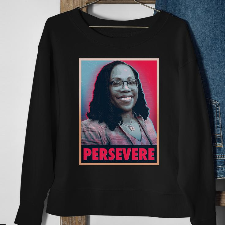 Ketanji Brown Jackson Kbj Persevere Vintage Poster Sweatshirt Gifts for Old Women