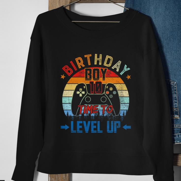 Kids 10Th Birthday Boy Time To Level Up 10 Years Old Boys Gift Sweatshirt Gifts for Old Women