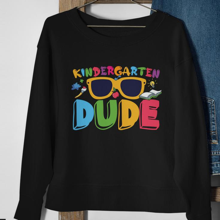 Kindergarten Dude Prek First Day Back To School Graphic Plus Size Shirt Sweatshirt Gifts for Old Women