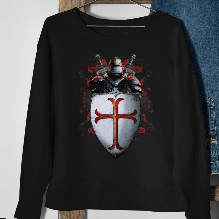 Knights TemplarShirt - The Brave Knights The Warrior Of God Sweatshirt Gifts for Old Women
