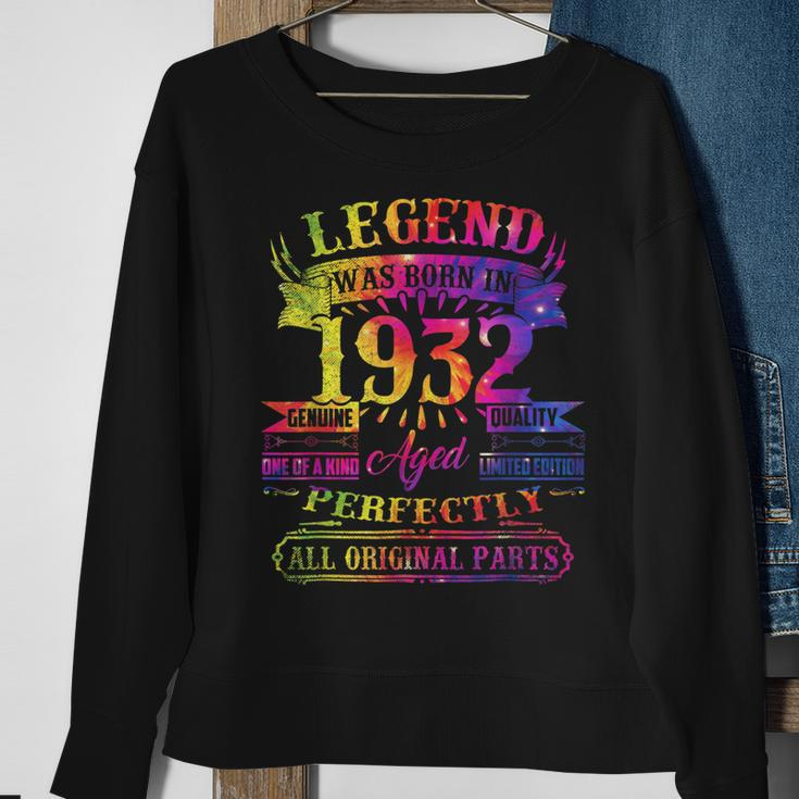 Legend Was Born In 1932 90 Year Old 90Th Birthday Tie Dye Sweatshirt Gifts for Old Women