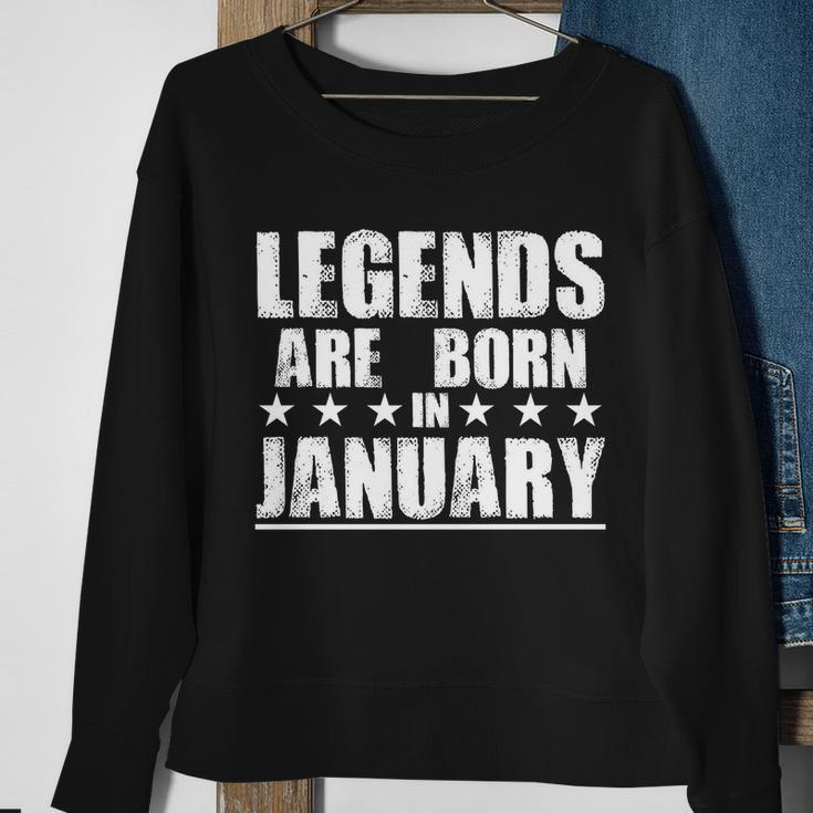 Legends Are Born In January Birthday Tshirt Sweatshirt Gifts for Old Women