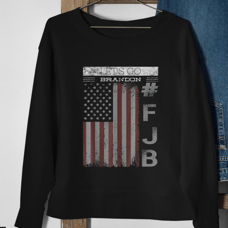 Lets Go Brandon Fjb Funny Meme Us Flag Tshirt Sweatshirt Gifts for Old Women