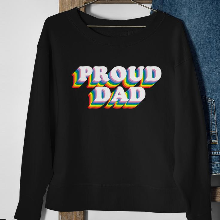 Lgbt Proud Dad Fathers Day Gift Sweatshirt Gifts for Old Women