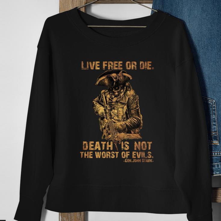 Live Free Or Die Death Is Not The Worst Of Evils Sweatshirt Gifts for Old Women