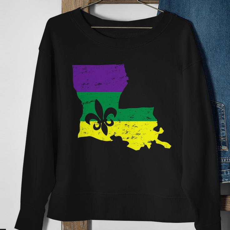 Louisiana Mardi Gras V2 Sweatshirt Gifts for Old Women