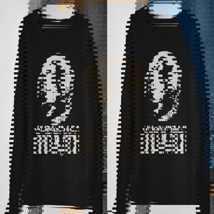 Love Halloween Bad Witch Fun Gift Design Idea Sweatshirt Gifts for Old Women