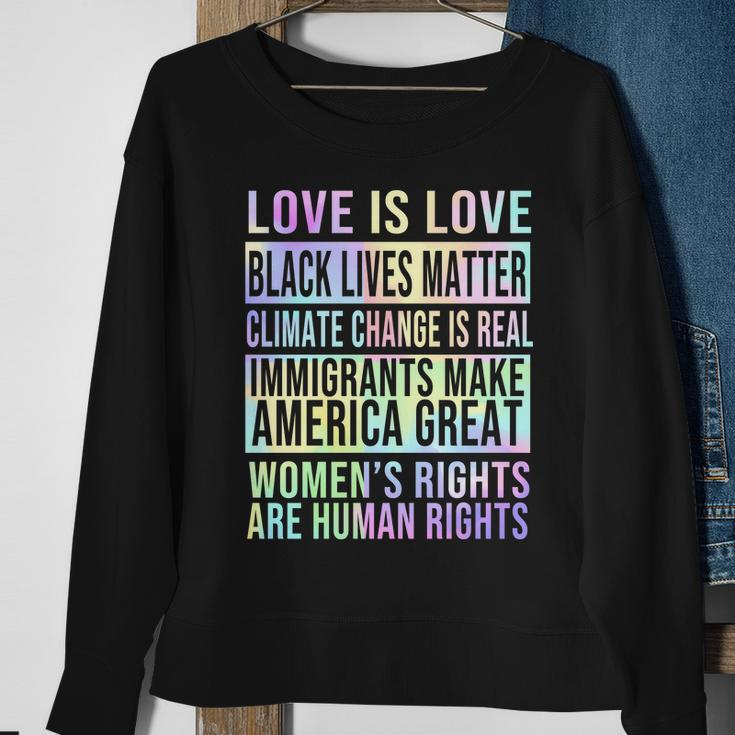 Love Is Love Black Lives Matter Tshirt Sweatshirt Gifts for Old Women