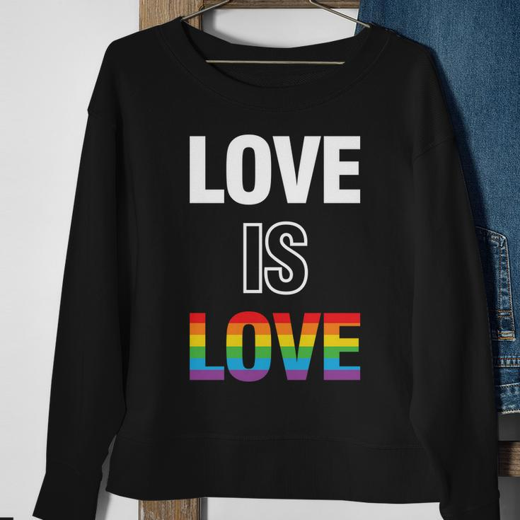 Love Is Love Pride Month Lgbt Sweatshirt Gifts for Old Women