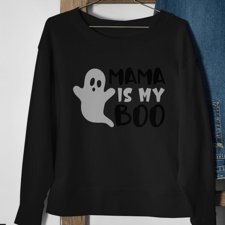 Mama Is My Boo Halloween Quote Sweatshirt Gifts for Old Women