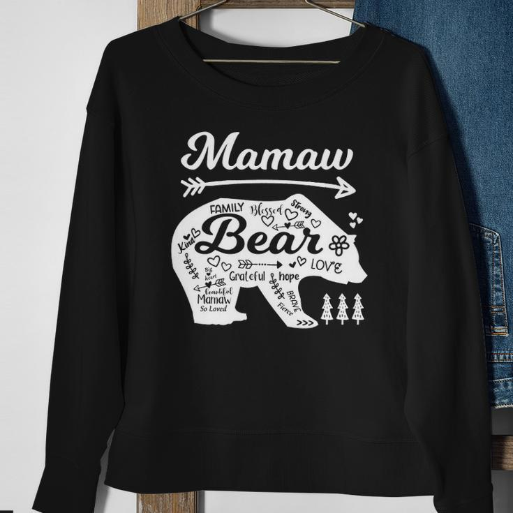 Mamaw Bear Words Of Love With Doodle Graphics Grandma Gifts Men Women Sweatshirt Graphic Print Unisex Gifts for Old Women