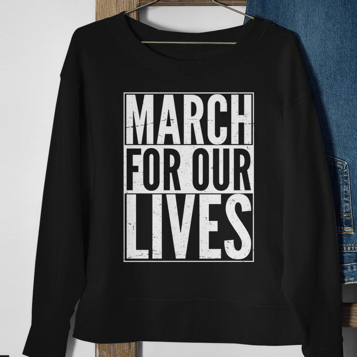 March For Our Lives Box Logo Tshirt Sweatshirt Gifts for Old Women