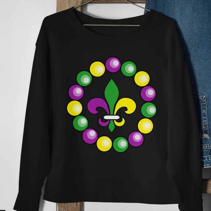 Mardi Gras Beads V2 Sweatshirt Gifts for Old Women