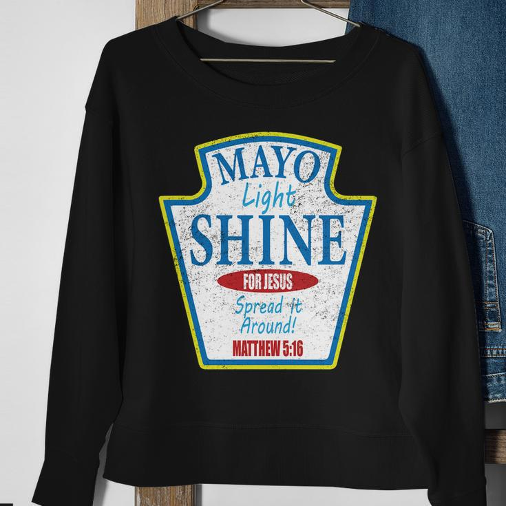 Mayo Light Shine For Jesus Sweatshirt Gifts for Old Women